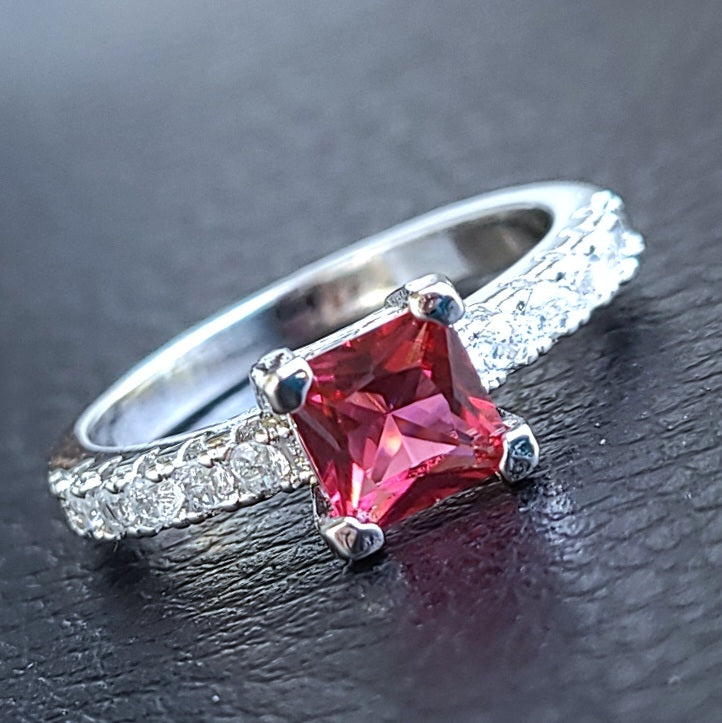 Royal Ruby Eternity Ring Pare Of 2