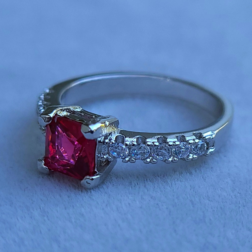 Royal Ruby Eternity Ring Pare Of 2