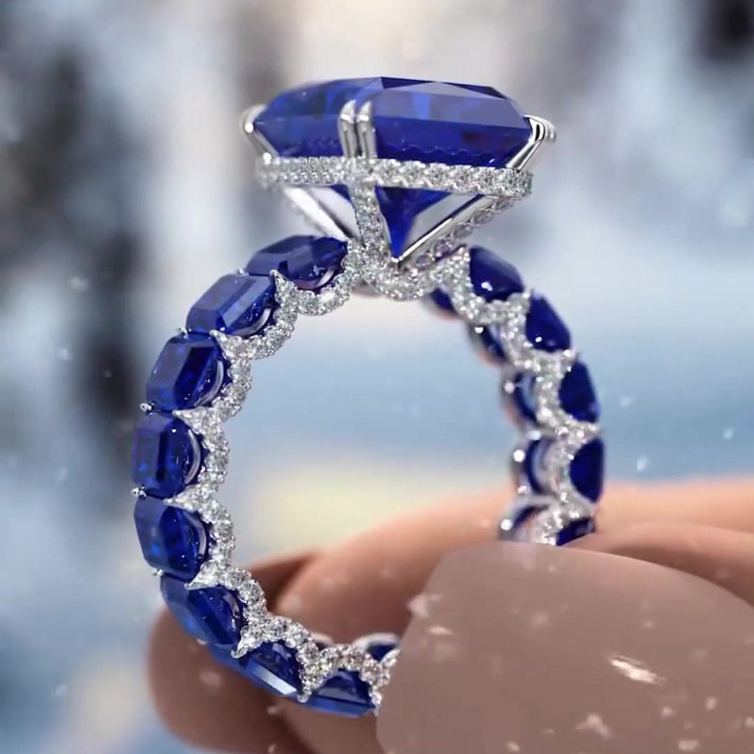 Royal Gemstone Trio – 3 Exquisite Rings By Shinyza®