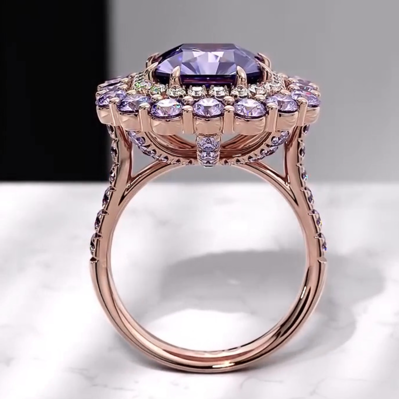 Royal Lavender Gemstone Ring By Vistawall®