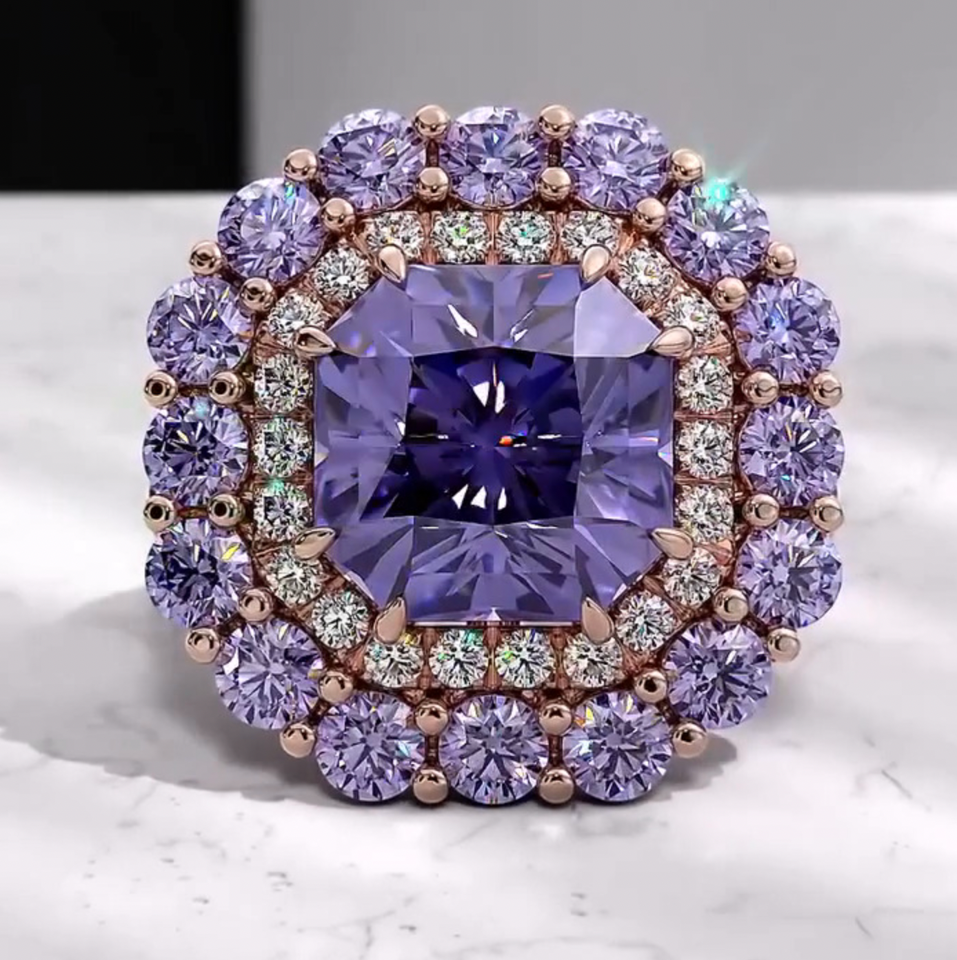 Royal Lavender Gemstone Ring By Vistawall®