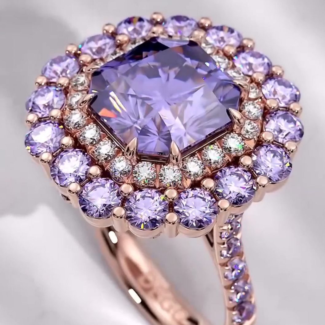 Royal Lavender Gemstone Ring By Vistawall®