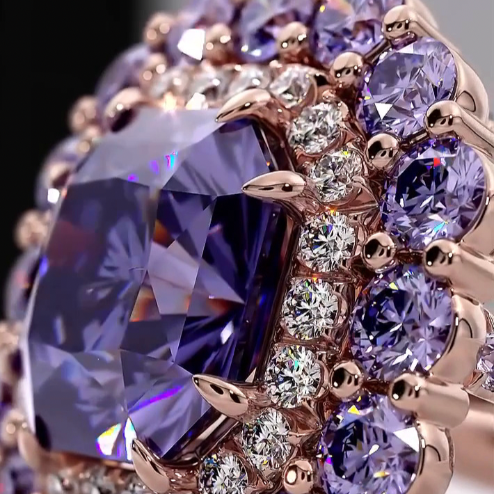 Royal Lavender Gemstone Ring By Vistawall®