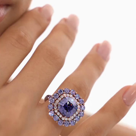 Royal Lavender Gemstone Ring By Vistawall®