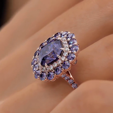 Royal Lavender Gemstone Ring By Vistawall®