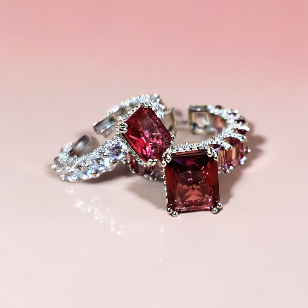 Royal Ruby Eternity Ring Pare Of 2